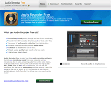 Tablet Screenshot of free-audio-recorder.net